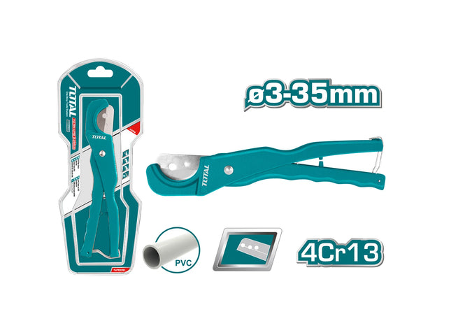 مقص أنابيب بلاستيك PVC – مقبض مريح وشفرات حادة Total THT53351