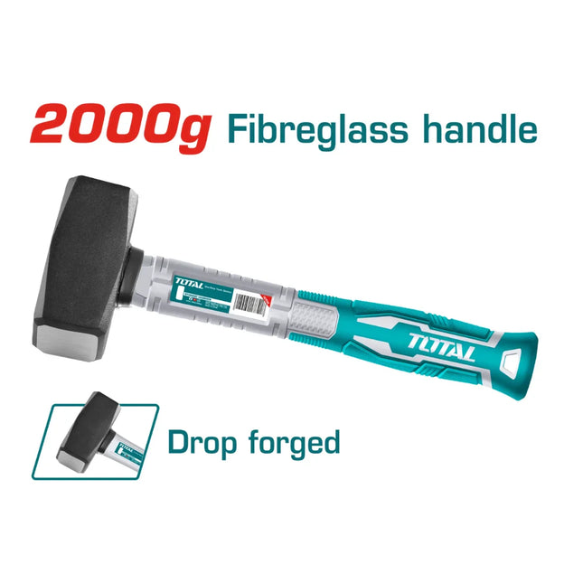 شاكوش مربع يد فيبر 2000 غرام Total THT7220006