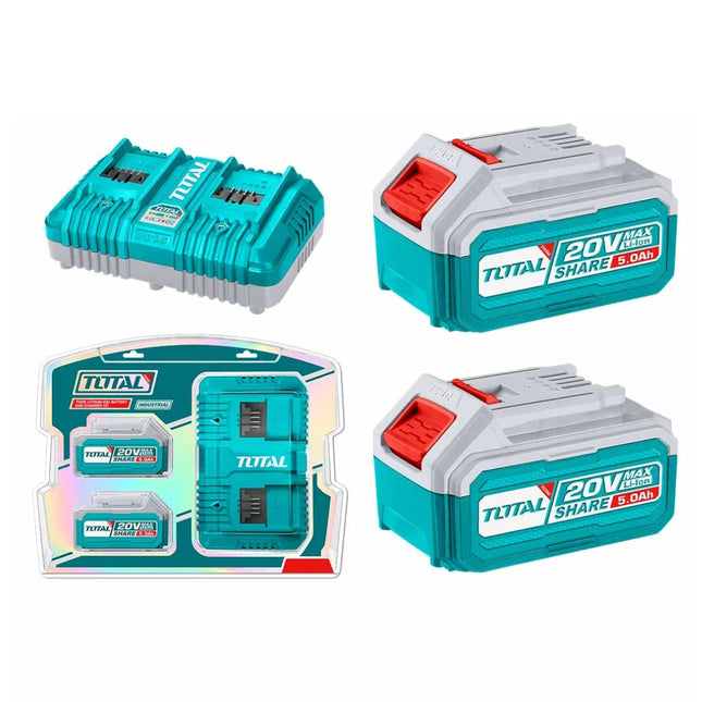 طقم بطاريات مع شاحن  Total TFBCPK2425