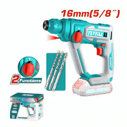 20V 16mm Rotary Hammer Drill Total TRHLI20168