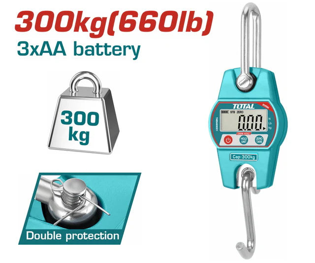 ميزان تعليق ديجيتال بسعة 300 كجم Total THESA63001