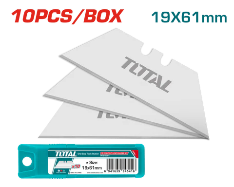 شفرات مشرط 10 قطع – شفرات مستقيمة عالية الجودة Total THT519001