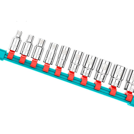1/4 inch Socket Set 10 pcs (5-14mm) Total THT1411023