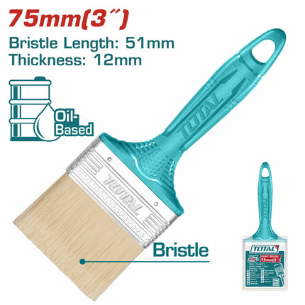 Total paint brushes with plastic handles - various sizes