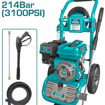 Total TGT250105 Gasoline Pressure Washer - 214 bar, 6 HP
