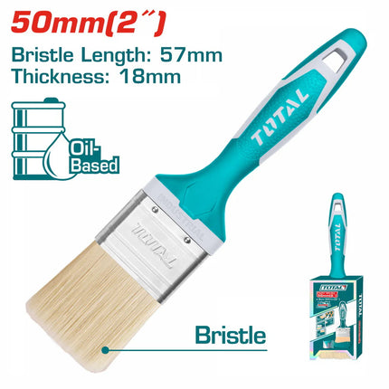 Total Paint Brush 2-inch with Rubberized Plastic Handle