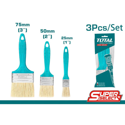 Total Paint Brush Set, 3 Pieces