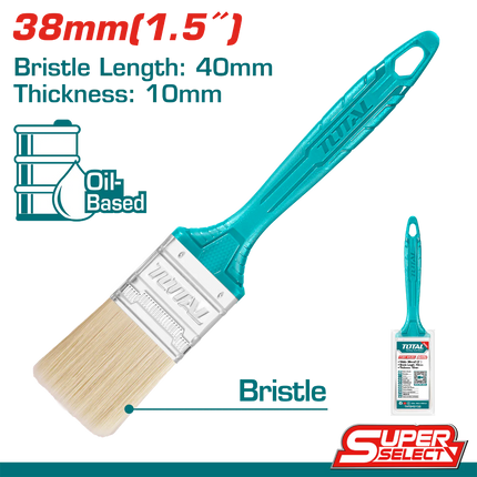 Total paint brushes with plastic handles - various sizes