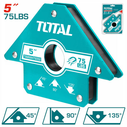 زاوية لحام مغناطيسية5 إنش   Total TAMWH75052